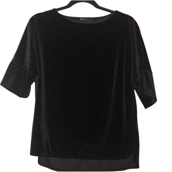 Gibson black and loose fitted velvet‎ shirt - Picture 1 of 1
